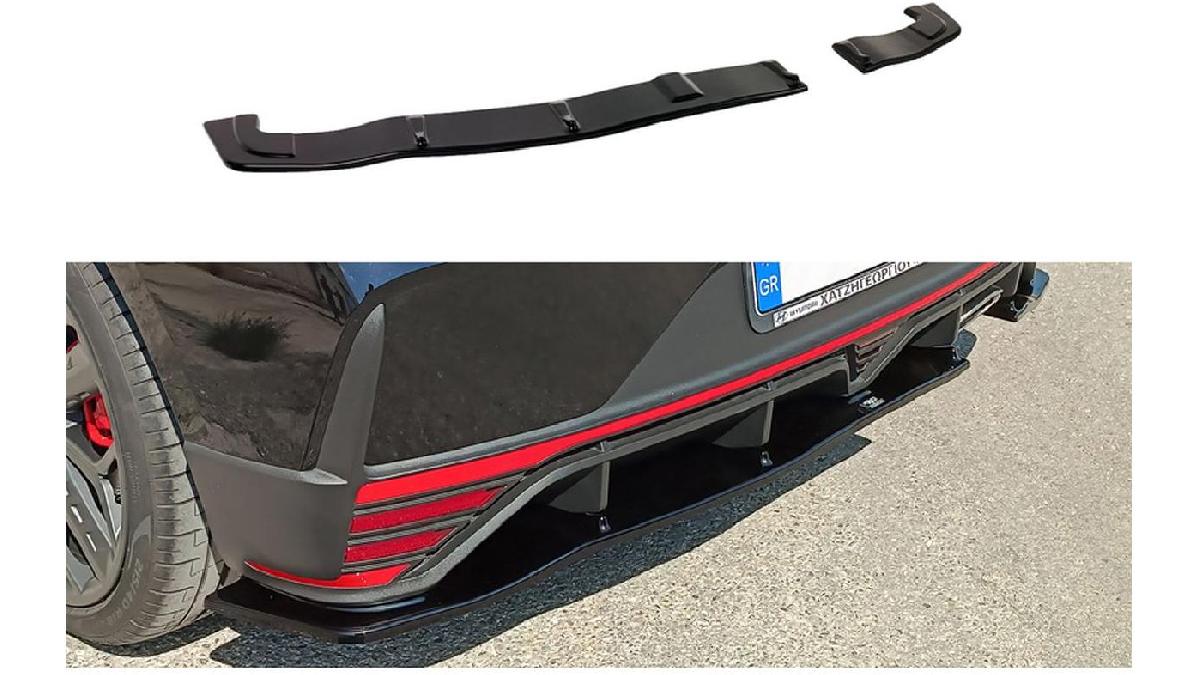 Jupe+arri%C3%A8re+sur+mesure+pour+Hyundai+i20+III+N+%281.6+T-GDi%29+2020-+%28ABS+Noir+Luisant%29